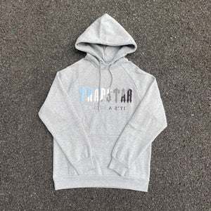 Mens Grey/LightBlue Chenille Decoded Hooded Tracksuit "TStar"