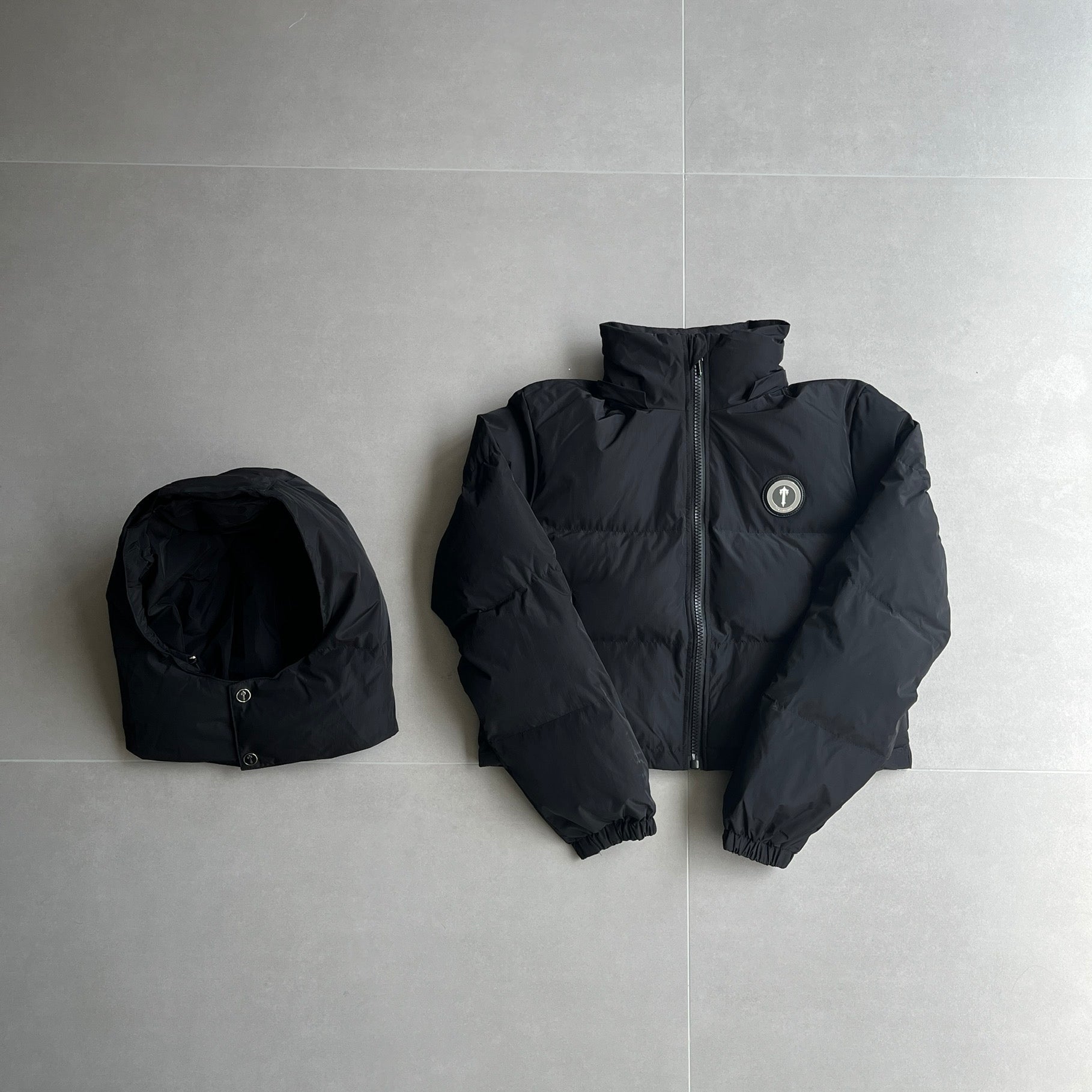 Womens Black Puffer Jacket "TStar"