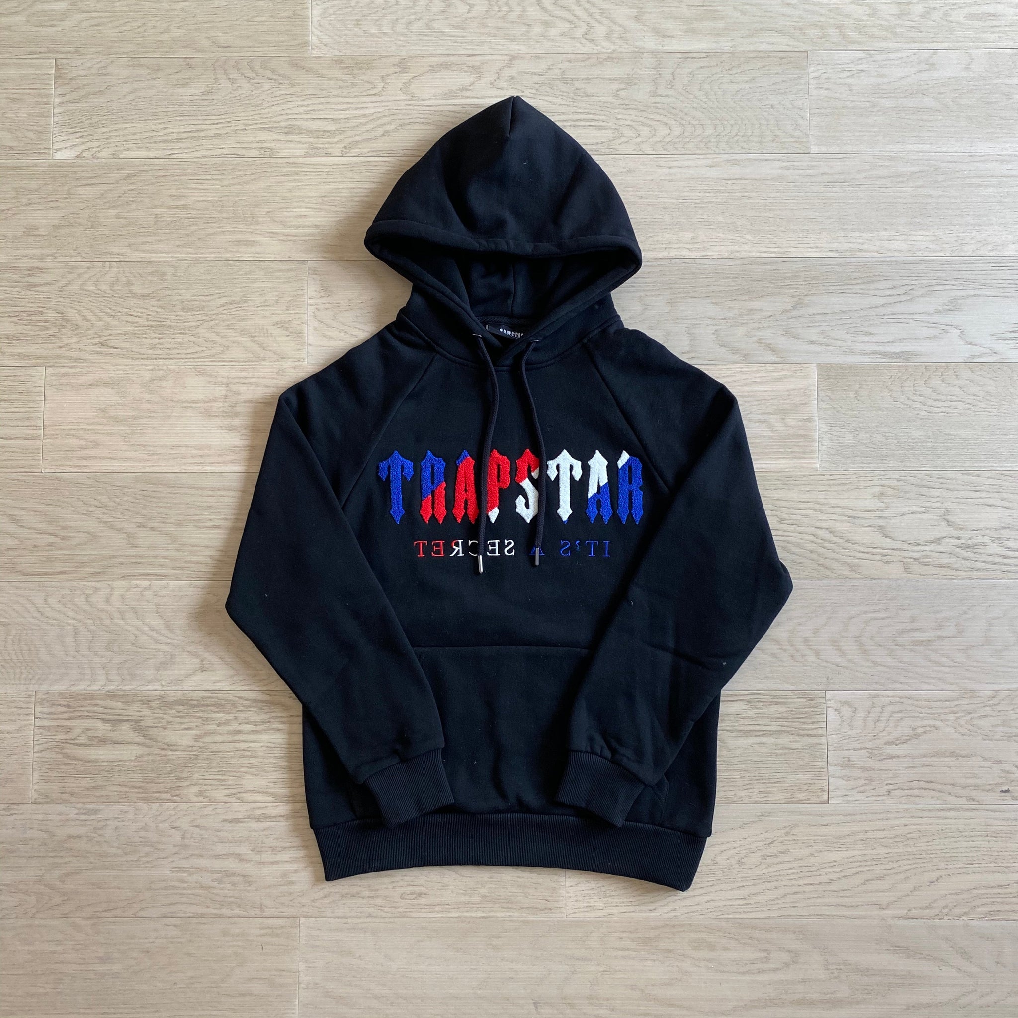 Mens Black/white/Blue/Red Chenille Decoded Hooded Tracksuit "TStar"