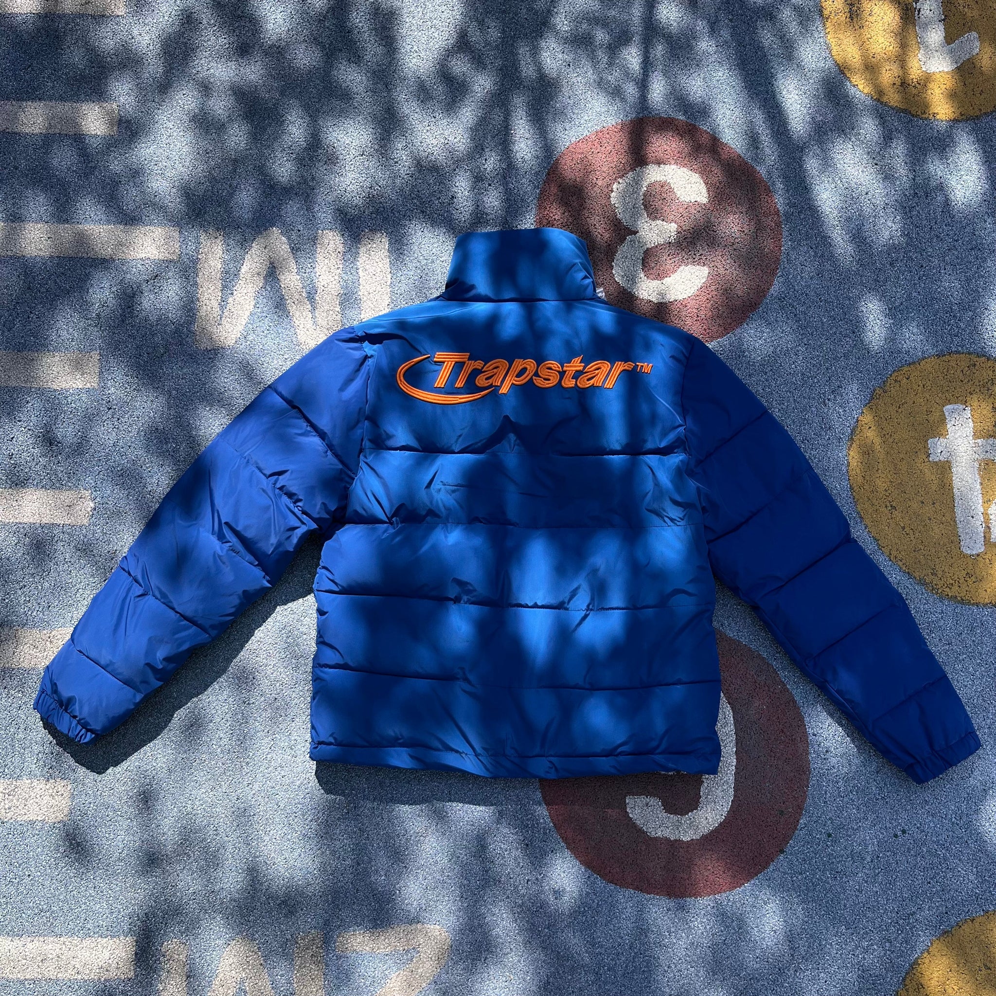 Mens Blue/Orange Puffer Jacket "TStar Hyperdrive"