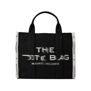 MJ Jacquard Black Tote Bag Small - 33cm
