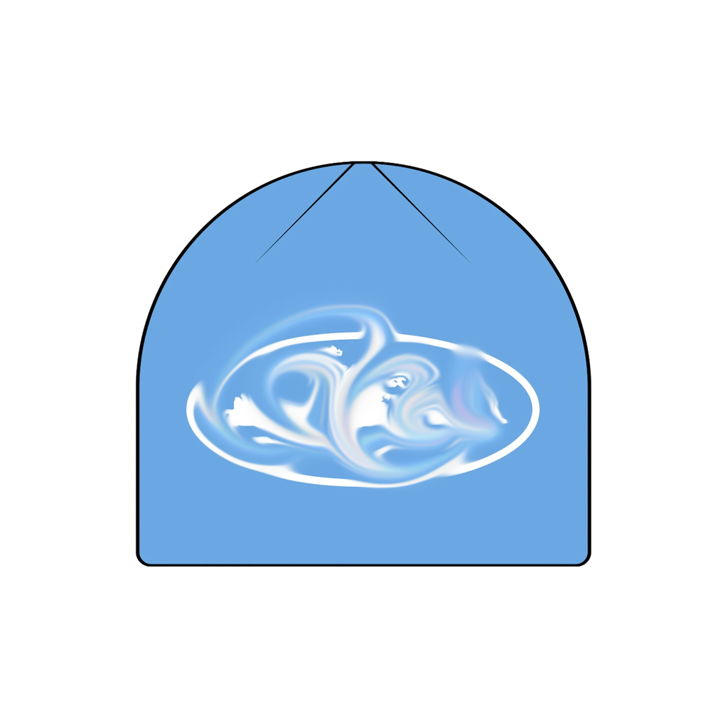 Baby Blue Logo Beanie "CRT*Z"