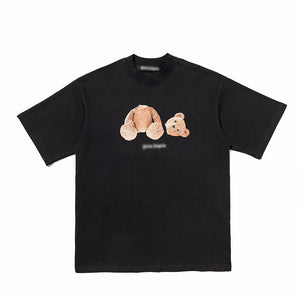 Mens Black T-shirt “Angel Bear”