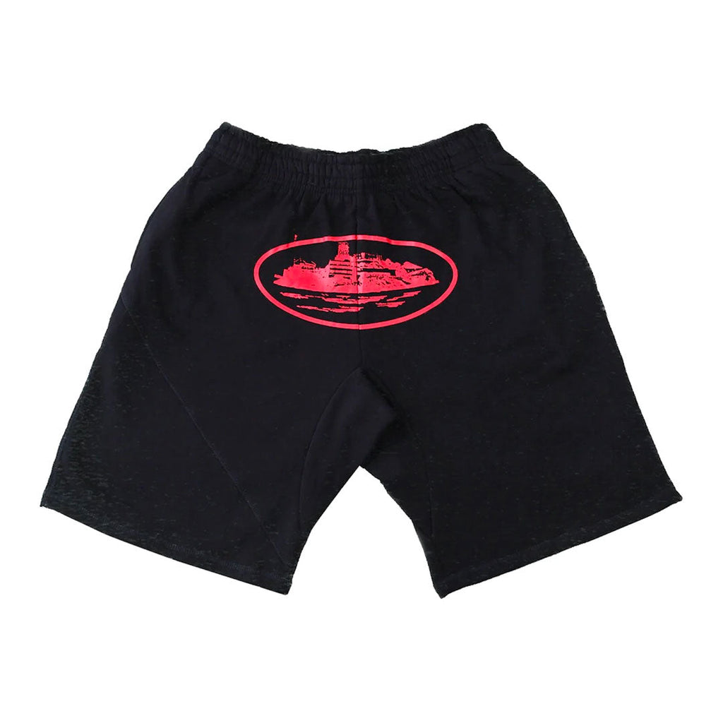 Mens Black/Red Shorts "Crt*z"