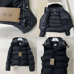 Mens Black Detatchable Jacket "Burb" X2