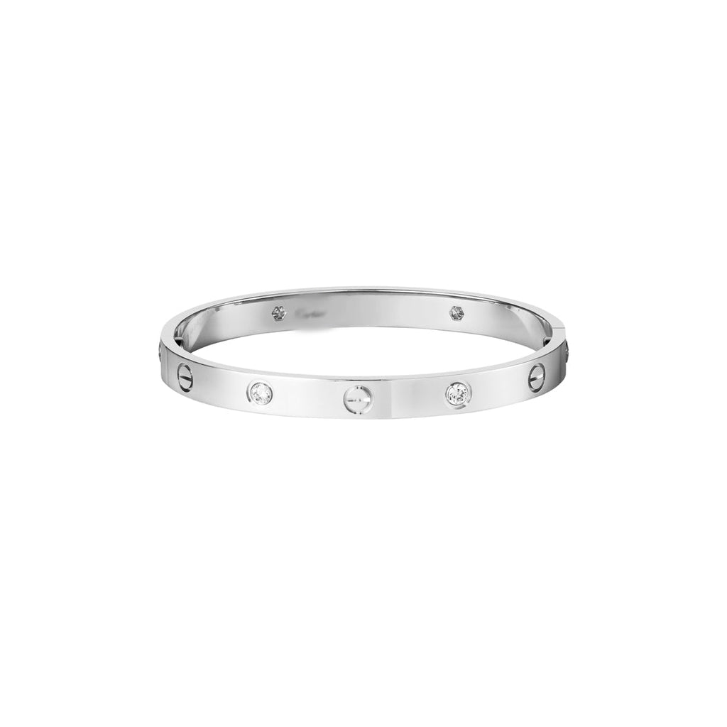 CRTR Silver '10 Diamonds' Love Bracelet