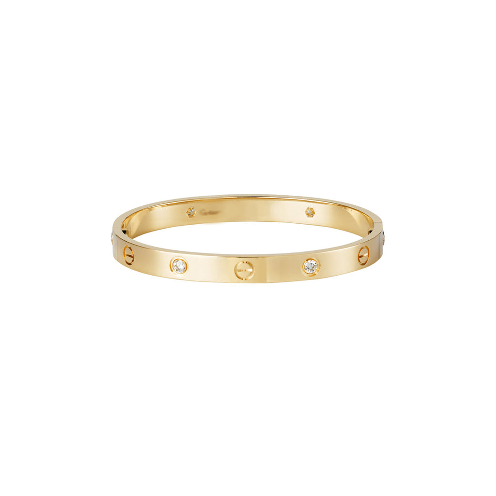 CRTR Gold '10 Diamonds' Love Bracelet