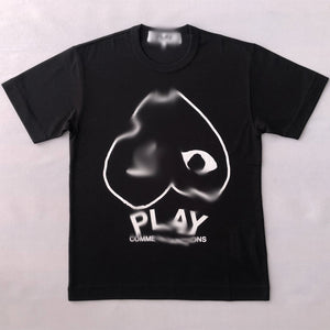 Mens Black Upside-down T-shirt “CDG”