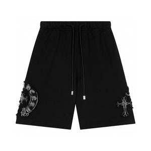 Mens Black Shorts "Chrome"