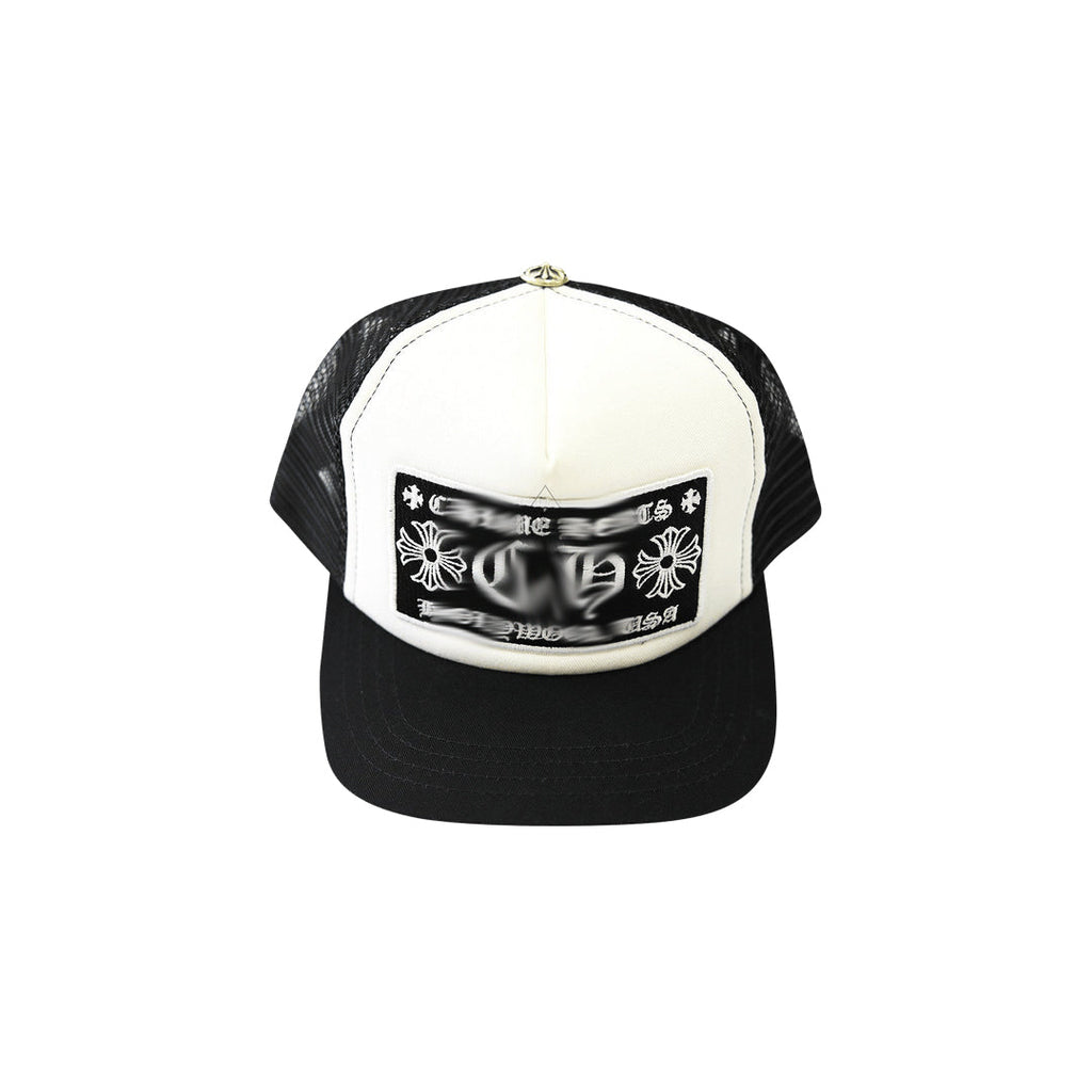 Black and White "Chrome" Cap