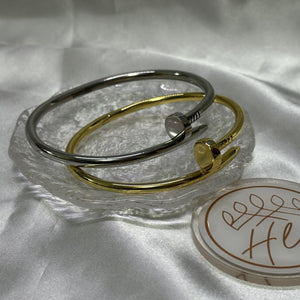 CRTR Gold Nail Bracelet