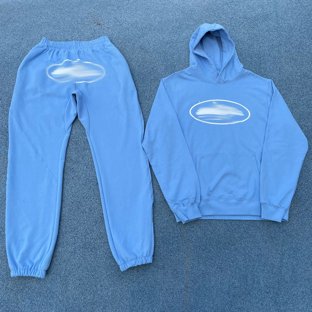 Mens Baby Blue Joggers "CRT*Z"