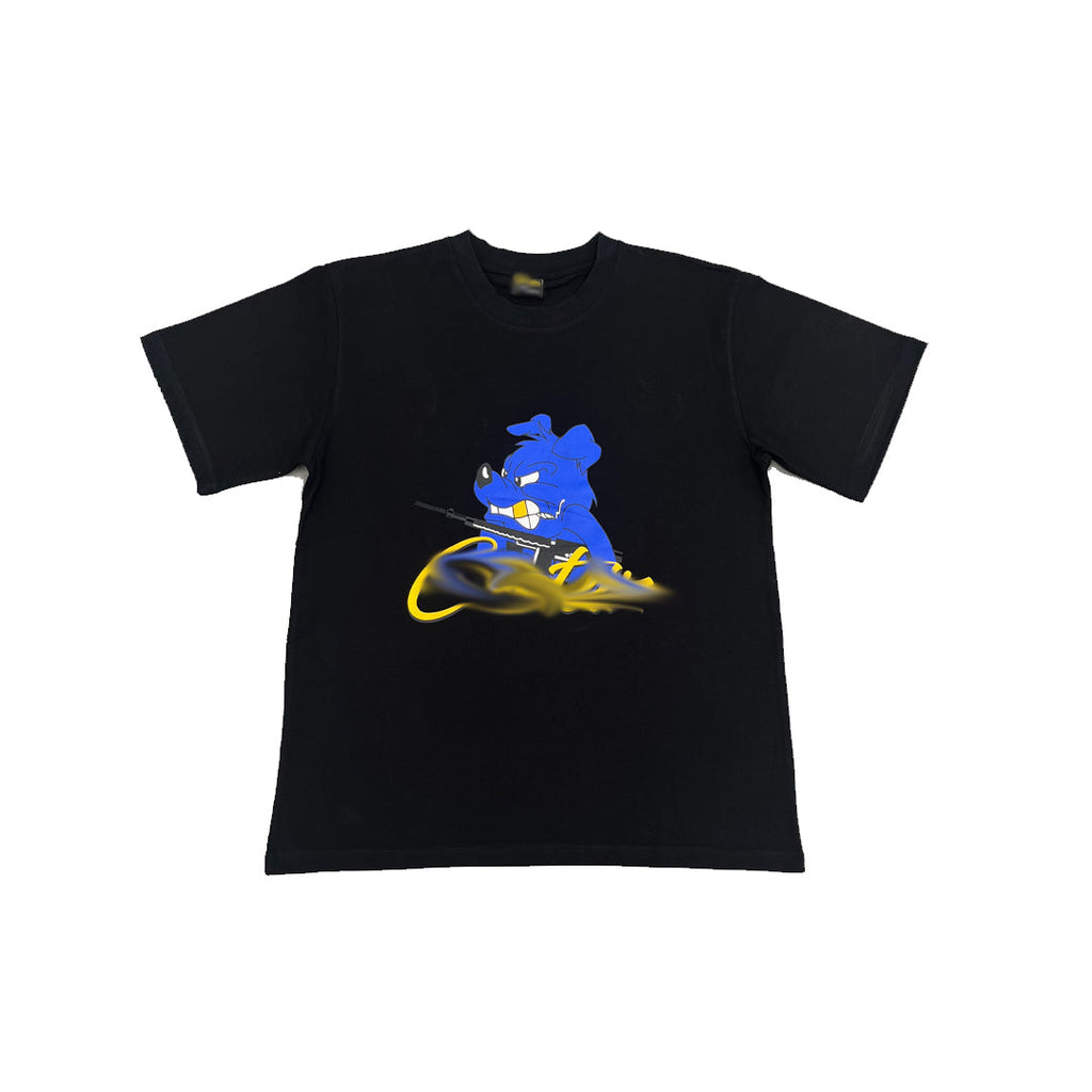 Mens Black/Blue T-shirt “Crt*z”