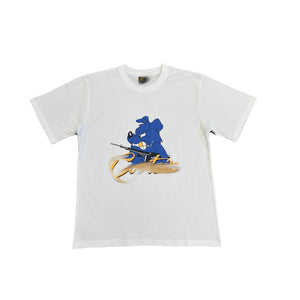 Mens White/Blue T-shirt “Crt*z”