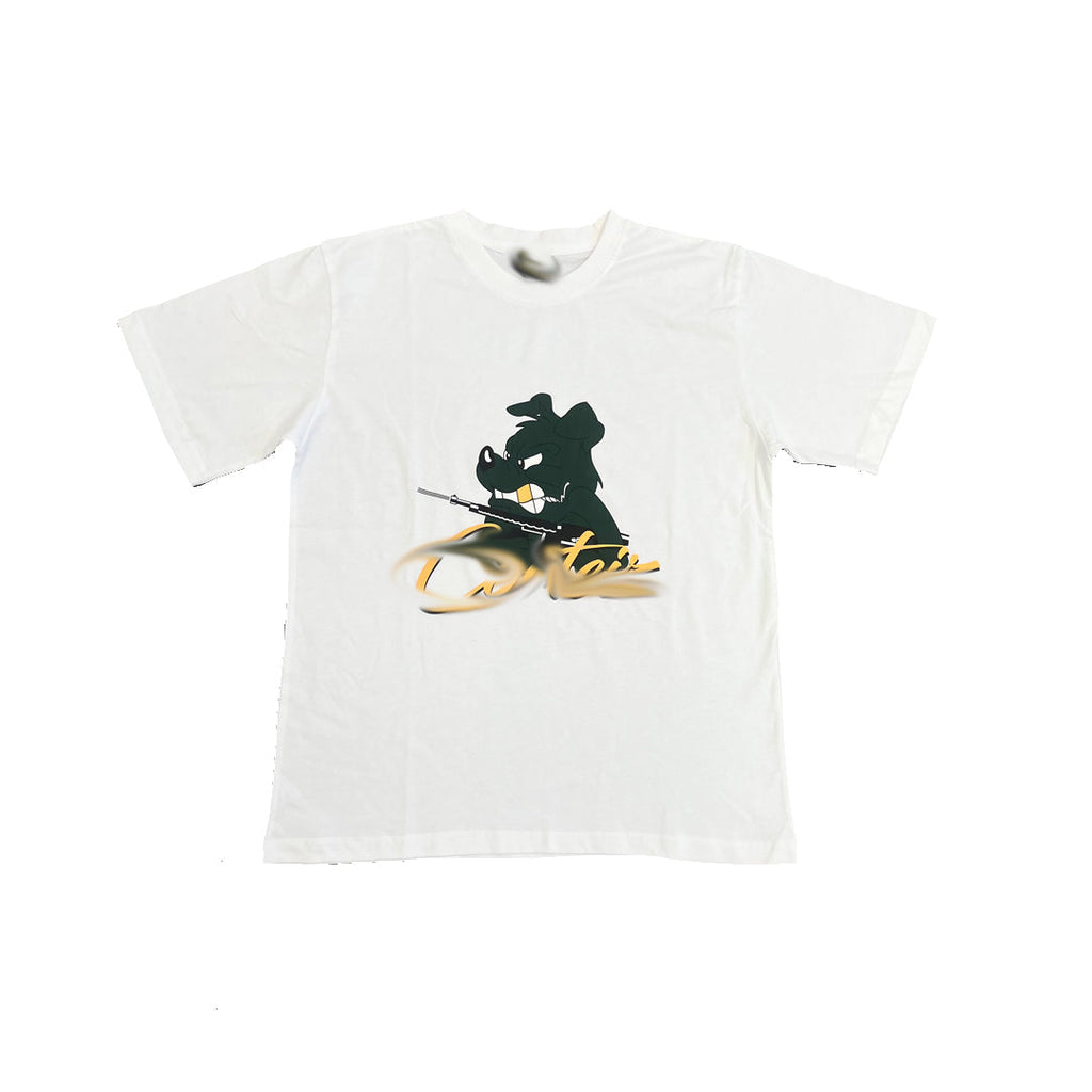 Mens White/Green T-shirt “Crt*z”