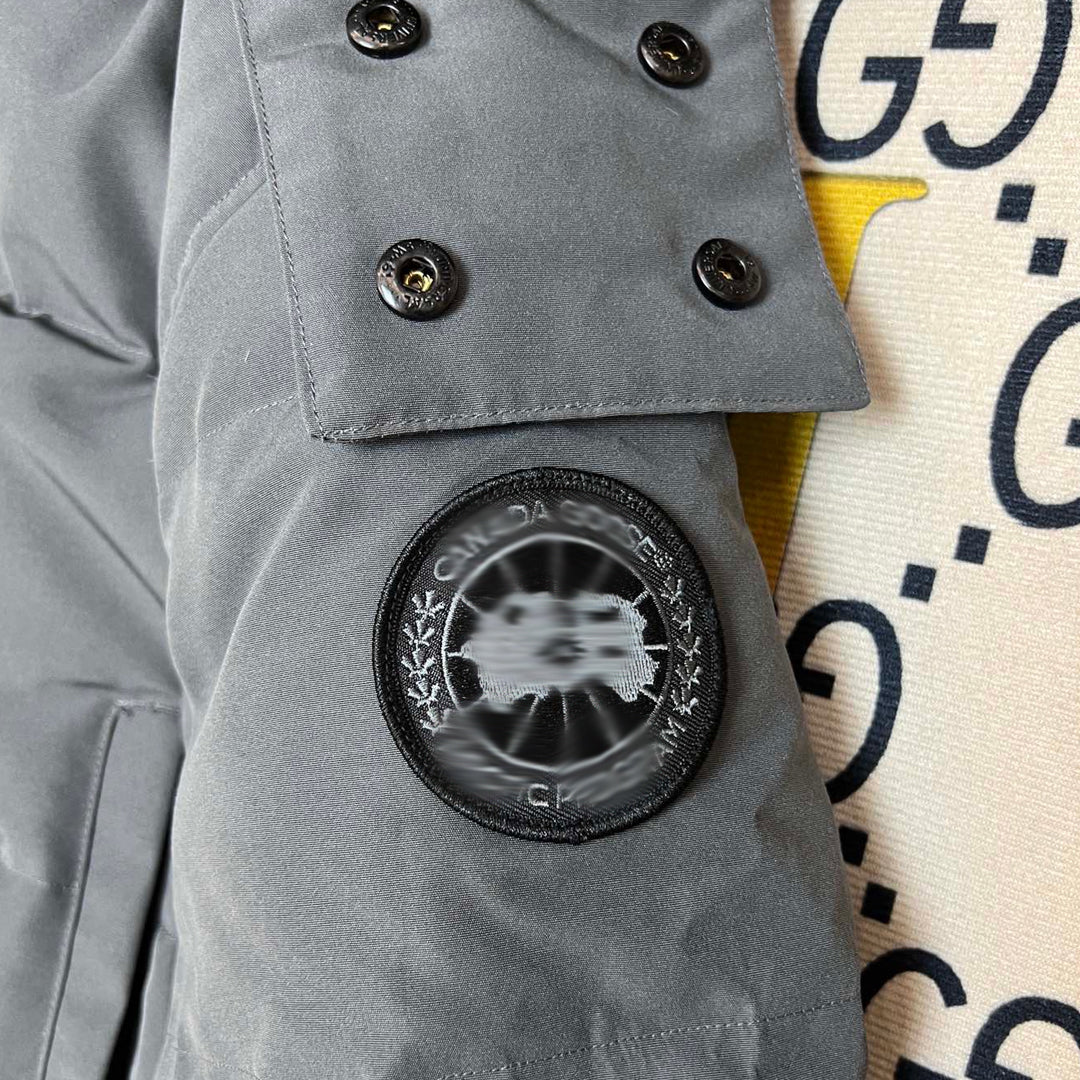 Mens Grey Jacket "Black Badge Goose WDM"