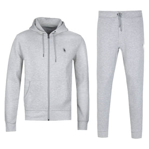 Mens Grey Polo Tracksuit