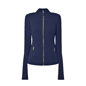 LL Define Jacket - Navy/Gold Zip