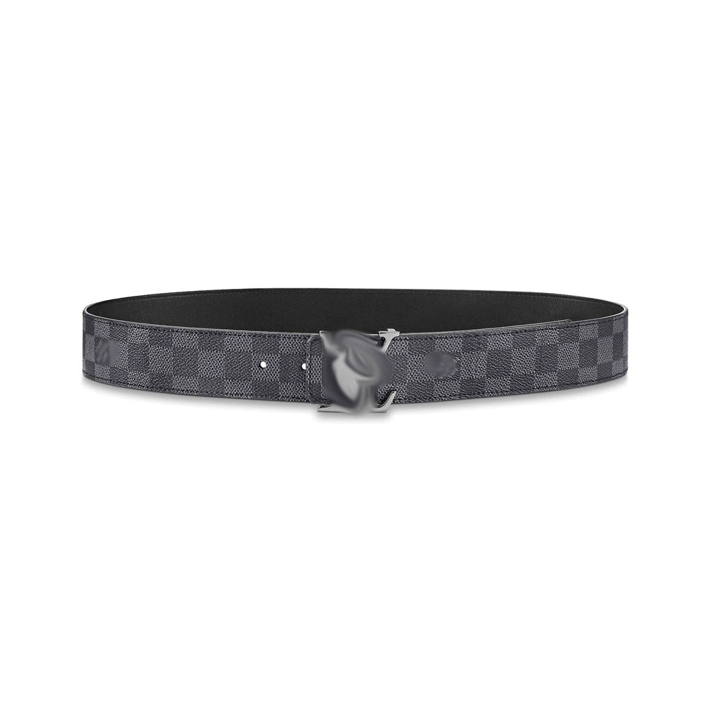 Mens Black/Grey Belt "VL" 1