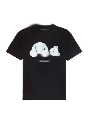 Mens Black T-shirt “Angel Ice Bear”