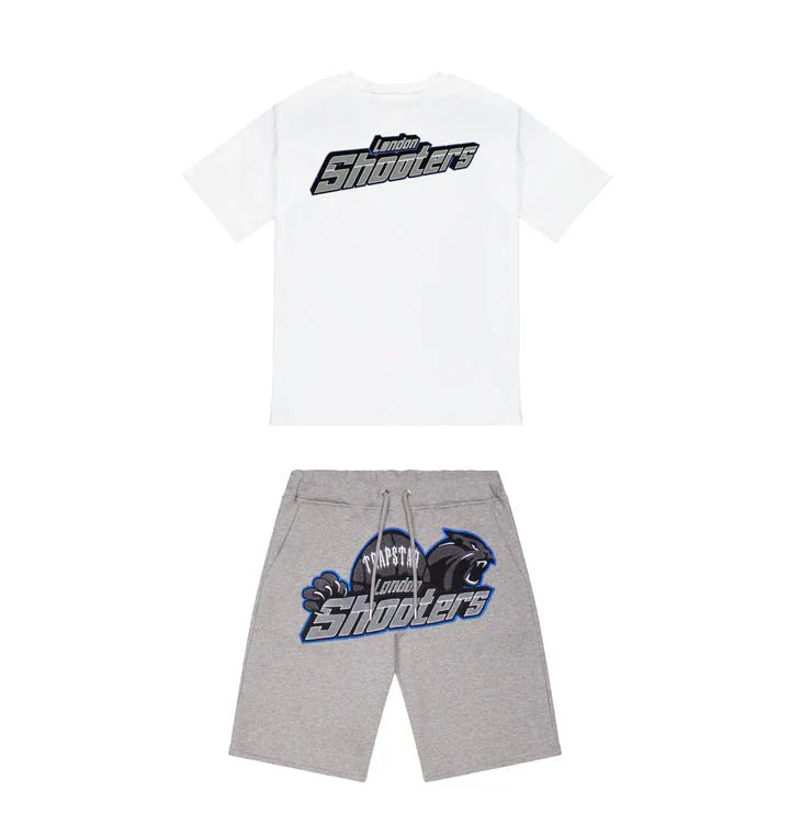 Mens Shooters White/Blue Shorts set "TStar"