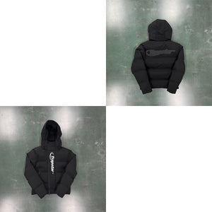 Mens Hooded Black Puffer Jacket "TStar Hyperdrive"