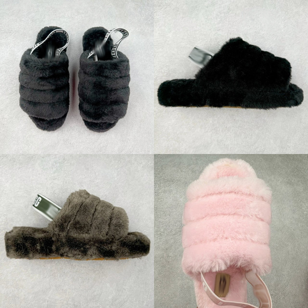 UG Fluff Sliders (Black)